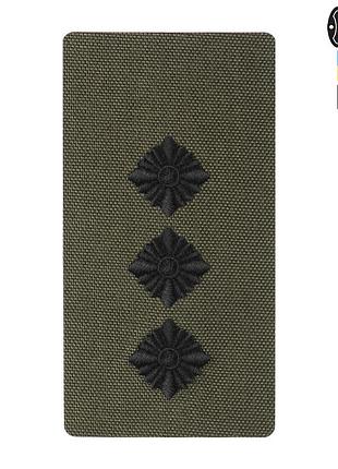 M-tac погон на липучці старший лейтенант (вишивка) ranger green