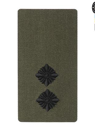 M-tac погон на липучці лейтенант (вишивка) ranger green