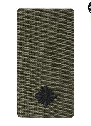 M-tac погон на липучці молодший лейтенант (вишивка) ranger green