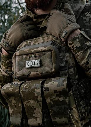 M-tac нашивка группа крови o(i) rh(-) pvc 25х60 mm14