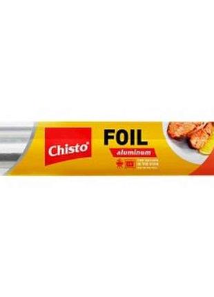 Фольга алюминиевая для пищевых продуктов 10м тм chisto
