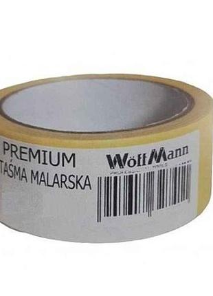 Стрічка малярна 19мм*50м premium tasma malarska тм woffmann