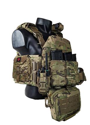 Плитоноска sof store 25*30см + 8 подсумоков мультикам для защиты и комфорта ve-33