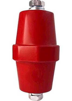 Изолятор 10мм, l=76м 1шт шинный sm76*10r красный тм pf