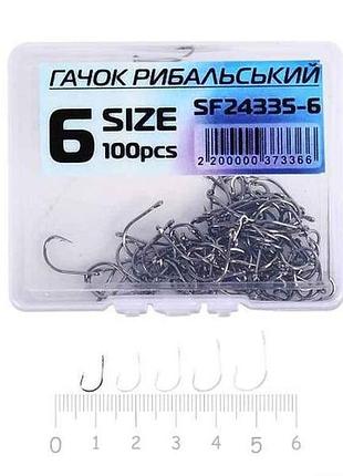 Гачок для мирної риби (100 шт/уп) №6 sf24335-6 тм stenson