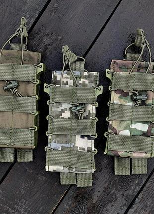 Подсумоки каркасные для магазина ак и м16 3 шт. комплект molle cordura 16×7×3,5 см dm-11