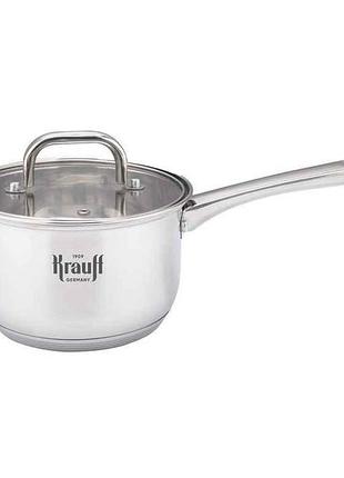Кiвш 1,2л зі скляною кришкою 14см 26-238-106 тм krauff