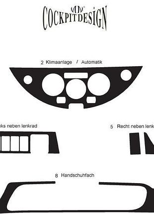 Накладки на панель дерево для nissan note 2004-2012 рр