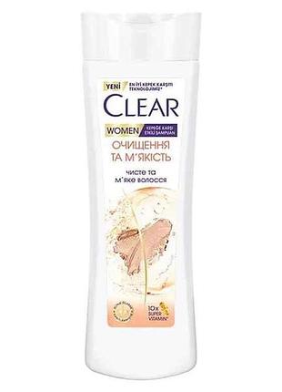 Шампунь 350мл очистка и мякость тм clear