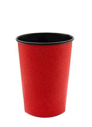 Стакан 250мл бумажный red edition (1уп/50шт) тм kristal