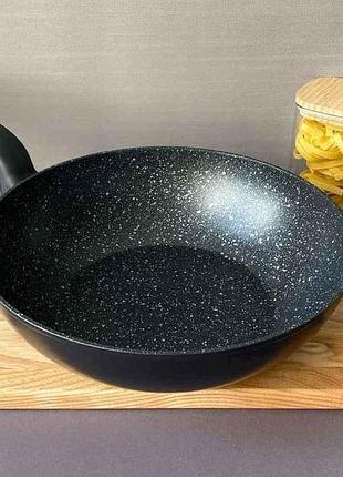 Сотейник-сковорода ал. 28см 77104 wok кований, індукція grey titan тм krauzer