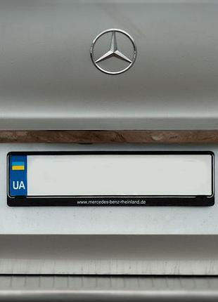Планка над номером широка (нерж) omsaline - італійська нержавійка для mercedes vito/v-class w447 2014- рр