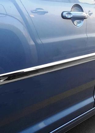 Накладки на молдинги (короткая база, 4 шт, нержавейка) для volkswagen caddy 2015-2020 гг