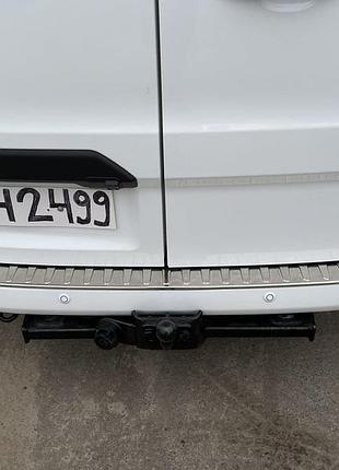 Накладка на задний бампер carmos нержавейка для ford custom 2013-2022 гг