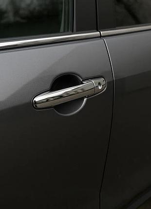 Хромированные накладки на ручки v2 (4 шт, нержавейка) для mazda cx-7 2006-2012 гг