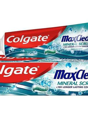 Зубная паста max clean mineral scrub 75мл тм colgate