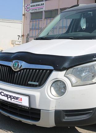Дефлектор капота 2009-2013 (eurocap) для skoda yeti рр