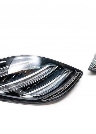 Задние фонари (black edition, 2 шт) для mercedes s-сlass w222 2013-2022 гг
