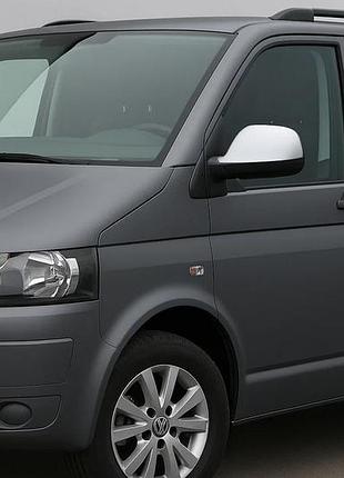 Накладки на зеркала (2 шт., серый мат) для volkswagen t5 2010-2015 гг