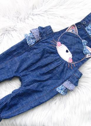 Крутий джинсовий напівкомбінезон ромпер next