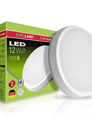 Светильник светодиодный led круглый накладной жкх 12w 5500k тм eurolamp