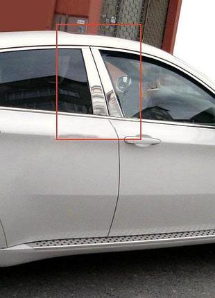 Накладки на дверные стойки из нержавеющей стали для bmw x6 e71 2008-2014 гг