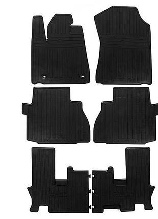 Гумові килимки (3 ряди, stingray premium) для toyota sequoia 2007-2022 рр