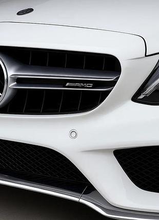 Передняя решетка c63-design (для avantgarde/amg-line/c43 amg) 2018-2026, с камерой для mercedes c-сlass w205