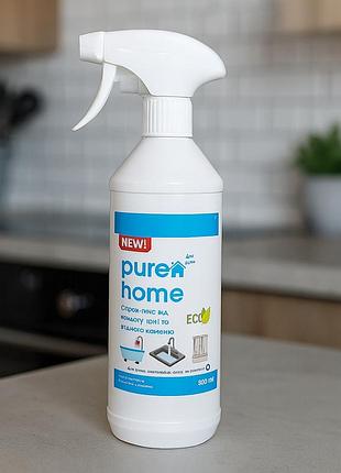 Эко спрей-пена для ванной pure home, средство от налета, ржавчины и водного камня 500 мл (финляндия)