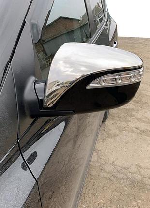 Накладки на зеркала (2 шт, нержавейка) для hyundai ix-35 2010-2015 гг