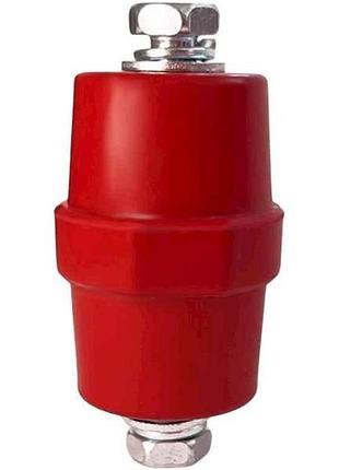 Изолятор 8мм, l=51м 1шт шинный sm51*8r красный тм pf