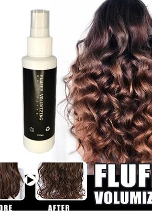 Спрей для объема и текстуры волос fluffy volumizing hair spray, средство для прикорневого объема 100 мл