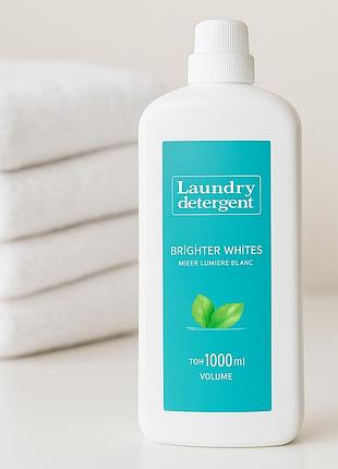 Концентрированный гель для стирки белых вещей laundry detergent brighter whites, 1 л (1000 мл)