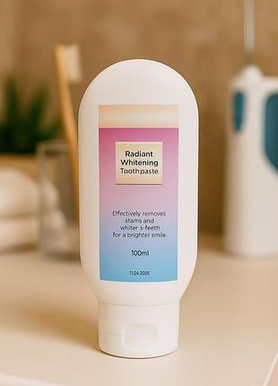 Radiant whitening toothpaste 100 мл – отбеливающая зубная паста для эффективного удаления пятен и более яркой улыб