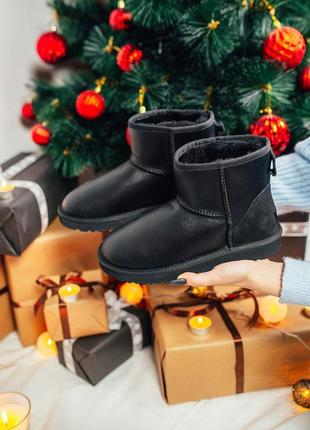 Ugg mini уггі чорні міні