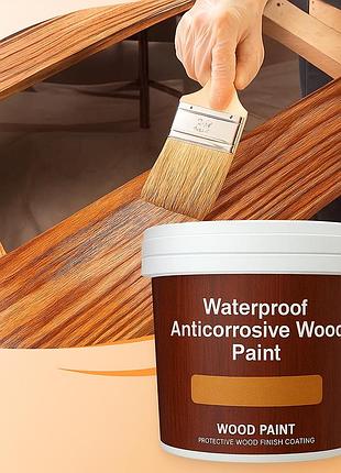Waterproof anticorrosive wood paint 300 мл – для меблів, дверей, зовнішнього декору із захистом від вологи, цвілі та грибка