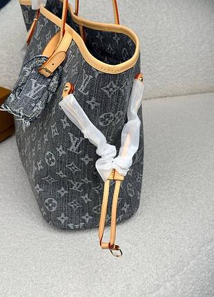 Сумка премиум neverfull mm monogram denim monogram 7
