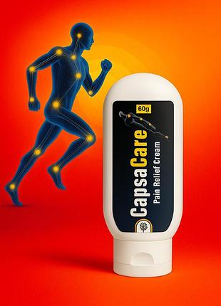 Capsacare pain relief cream 60 г – обезболивающий крем для суставов и мышц, для облегчения боли, дискомфорта и скованности