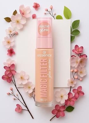 Essence magic filter glow booster – зволожуюча основа під макіяж з гіалуроновою кислотою, тон 10 light, 14 мл