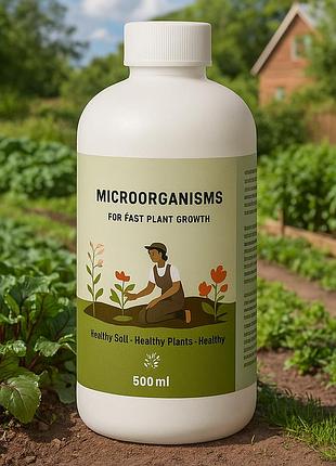 Microorganisms 500 мл – рідке біодобриво для швидкого росту та здоров'я рослин