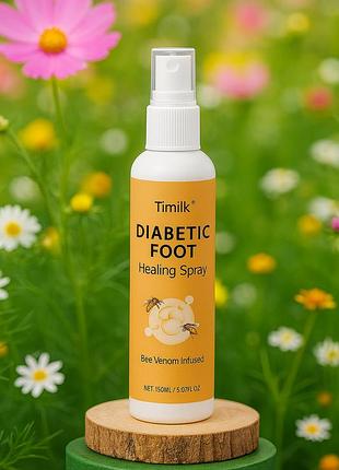 Diabetic foot healing spray timilk® (150 мл) – спрей для интенсивного ухода и регенерации кожи стоп.