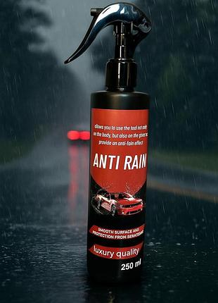 Anti rain 250 мл – жидкое восковое покрытие с эффектом "антидождь" и глянцевым блеском для кузова и стекла