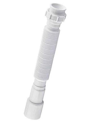 Гофротруба соединительная с накидной гайкой 1 1/2 gn-01-a (310-650мм) тм zerix