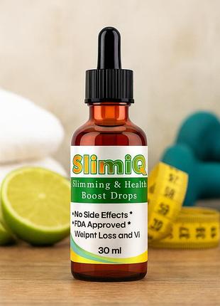 Slimiq slimming drops (30 мл) – средство для похудения, капли от ожирения, блокируют сахар и жир, ускоряют метаболизм