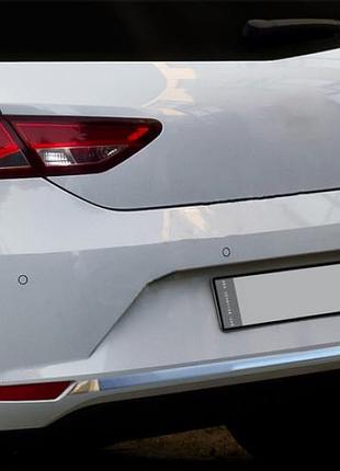 Накладка на задний бампер нержавейка для seat leon 2013-2020 гг