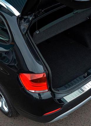 Накладка на задний бампер omsaline нержавейка для bmw x1 e84 2009-2015 гг