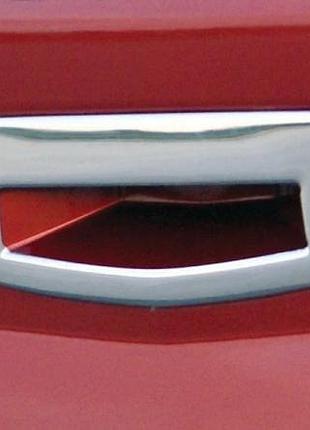 Накладка на ручку багажника (sd, нержавейка) для renault megane ii 2004-2009 гг