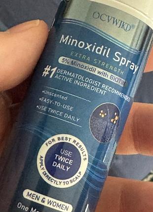 Миноксидил minoxidil с биотином спрей против выпадения и роста волос
