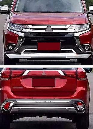 Передние и задние накладки (2 шт., 2015-2018) для mitsubishi outlander
