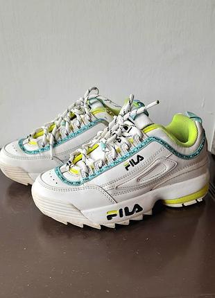 Оригинальные кроссовки для девочки fila disruptor jr (р. 34)